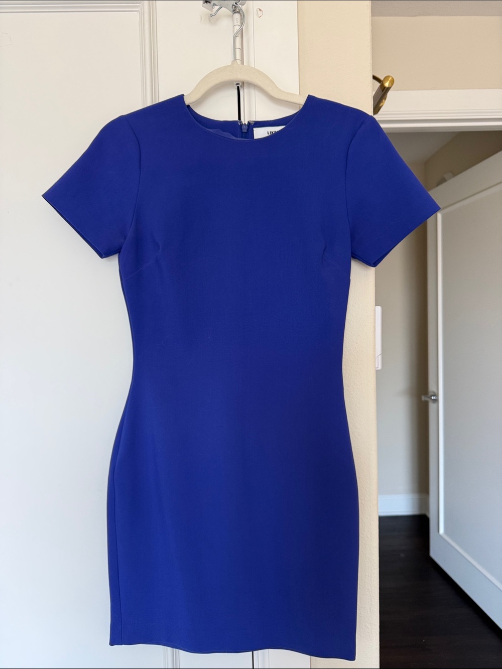 Likely Cobalt Blue Short-Sleeve Sheath Dress